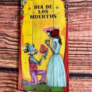 Dia de los Muertos Wooden Art